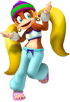 Tiny Kong's artwork from Mario Super Sluggers.