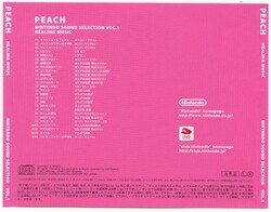 Back cover from the Club Nintendo's exclusive Nintendo Sound Selection Vol.1: Healing Music album.