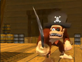 Donkey Kong as a pirate, nicknamed "Donkey Croc"