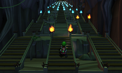 The Eerie Staircase segment from Luigi's Mansion: Dark Moon.