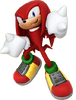 Artwork of Knuckles the Echidna for Mario & Sonic at the Rio 2016 Olympic Games Arcade Edition