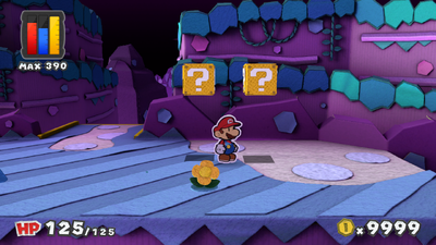 Last two ? Blocks in Lighthouse Island of Paper Mario: Color Splash.