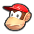 Diddy Kong's head icon in Mario Kart 8 Deluxe