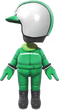 The Green Mii Racing Suit from Mario Kart Tour