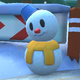 A Snowperson from Mario Kart Tour