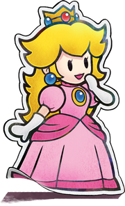 Artwork of Paper Princess Peach, from Mario & Luigi: Paper Jam