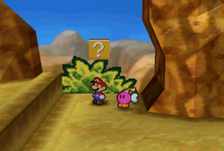 Second ? Block on Mt. Rugged of Paper Mario.