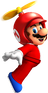 Artwork of Propeller Mario in New Super Mario Bros. Wii