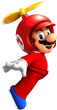 Artwork of Propeller Mario in New Super Mario Bros. Wii