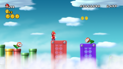 World 7-1 in New Super Mario Bros. Wii