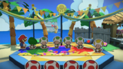 Mario playing Toad Shuffle