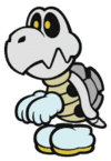 Sprite of Dry Bones from Paper Mario: The Origami King