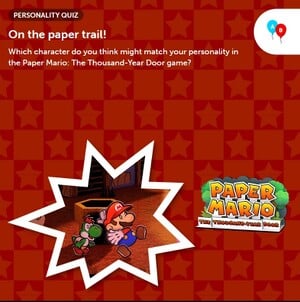 Thumbnail for the Paper Mario Personality Quiz