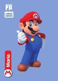 Limited edition Mario card from the Super Mario Trading Card Collection