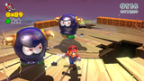 Mario with Bullies in Spooky Seasick Wreck.