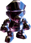 Render of Metal Mario from the Super Mario 3D All-Stars version of Super Mario 64