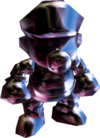 Render of Metal Mario from the Super Mario 3D All-Stars version of Super Mario 64