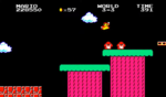 Screenshot of World 3-3 from Super Mario Bros. Special.