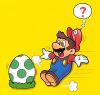 Artwork of Mario and an egg