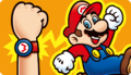 A visual depicting Mario and an attached Power-Up Band