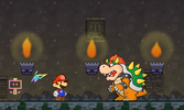 Mario refighting Bowser in Underwhere Road