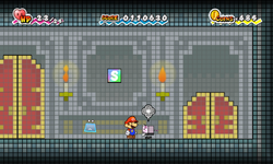 A Meowmaid in Fort Francis in Super Paper Mario