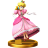 Princess Peach's trophy render from Super Smash Bros. for Wii U