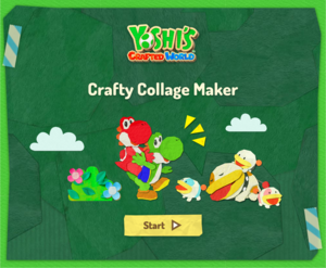 The title screen of Crafty Collage Maker