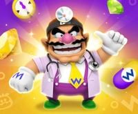 Dr. Wario's artwork for Dr. Mario World.