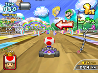 Mario Kart Arcade GP 2 screenshot: Yoshi Park 1