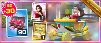 The Tea Coupe Pack from the Cooking Tour in Mario Kart Tour