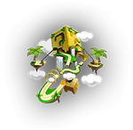 Great ? Block Ruins course icon from Mario Kart World