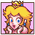 Mugshot of Princess Peach from Excitebike: Bun Bun Mario Battle.
