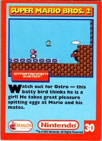 One of the Nintendo Collector Cards