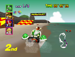 The image for "Koopa Troopa Beach" from Mario Kart 64 on Nintendo Music.