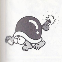 A Noko Bombette from Super Mario Land 2: 6 Golden Coins.