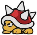 A Big Spiny from Paper Mario: Color Splash