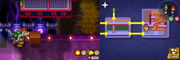 Block 59 in Peach's Castle of Mario & Luigi: Bowser's Inside Story + Bowser Jr.'s Journey.