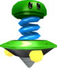 Rendered model of the Spring Topman enemy in Super Mario Galaxy.