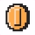 Coin icon in Super Mario Maker 2 (Super Mario Bros. 3 style)