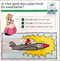"At what speed does a plane break the sound barrier?"