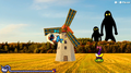 The figures seen in Weird Windmill in WarioWare: Get it Together!