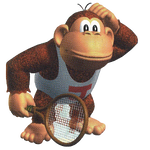 Artwork of Donkey Kong Jr. from Mario Tennis