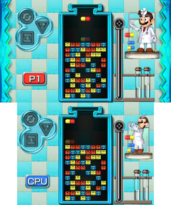 Beginner Stage 19 of Miracle Cure Laboratory in Dr. Mario: Miracle Cure