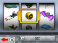The Gold Tires in the customization menu from Mario Kart 7