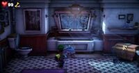 The Illusion Bathroom in Luigi's Mansion 3