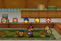 Mario and Goombario in Koopa's Shop