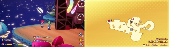 First Hidden Block in Jellyfish Island from Mario & Luigi: Brothership