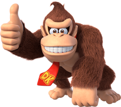 Artwork of Donkey Kong in Mario Party Superstars