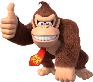 Artwork of Donkey Kong in Mario Party Superstars